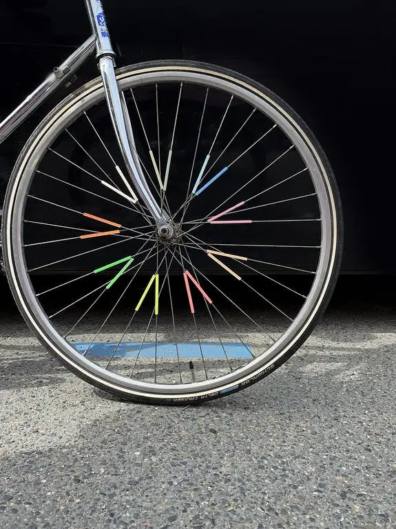 Réflecteurs de rayons de sécurité pour roues de vélo - Par 4